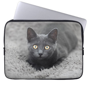 Cutest Baby Animals   Grey Cat Laptop Sleeve
