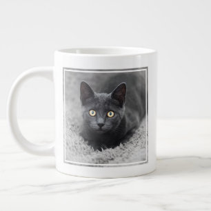 Cutest Baby Animals Grey Cat Large Coffee Mug