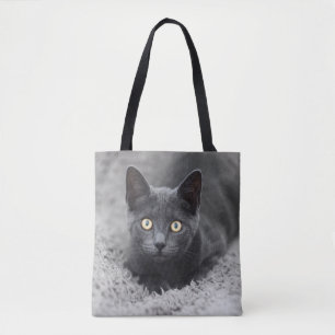 Cutest Baby Animals Grey Cat Tote Bag