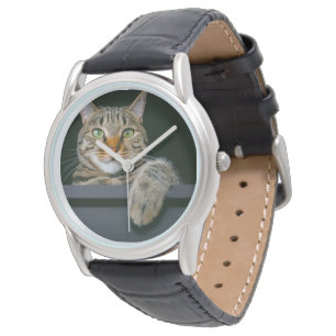 Cutest Baby Animals Grey Tabby Cat Face Watch