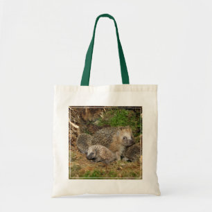 Cutest Baby Animals   Hedgehog Family Tote Bag