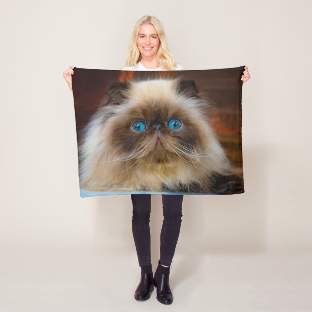 Cutest Baby Animals | Himalayan Cat Fleece Blanket (In Situ)