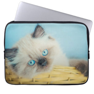 Cutest Baby Animals   Himalayan Seal Point Cat Laptop Sleeve