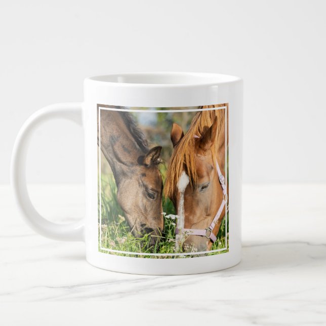 Cutest Baby Animals | Horse Colt Large Coffee Mug (Left)