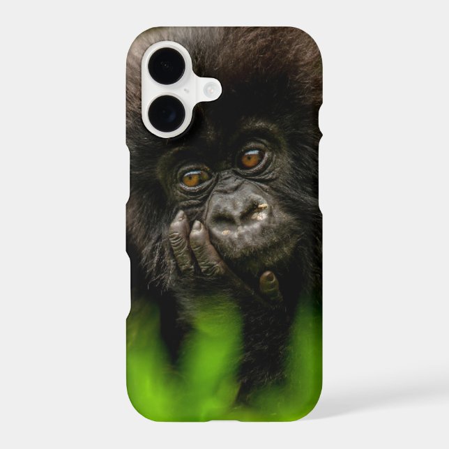 Cutest Baby Animals | Infant Mountain Gorilla iPhone Case (Back)