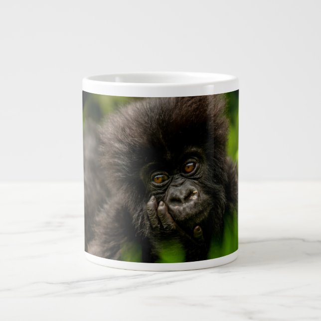 Cutest Baby Animals | Infant Mountain Gorilla Large Coffee Mug (Front)