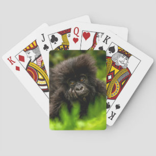 Cutest Baby Animals Infant Mountain Gorilla Playing Cards