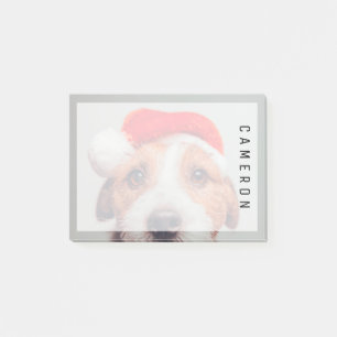 Cutest Baby Animals   Jack Russell Dog Santa Claus Post-it Notes