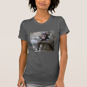Cutest Baby Animals Japanese Monkey & Baby T-Shirt