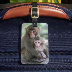 Cutest Baby Animals   Japanese Monkeys Luggage Tag