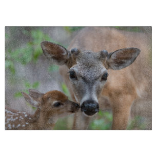 Cutest Baby Animals   Key Deer Stag & Fawn Cutting Board