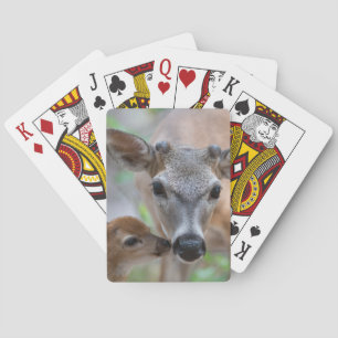 Cutest Baby Animals Key Deer Stag & Fawn Playing Cards