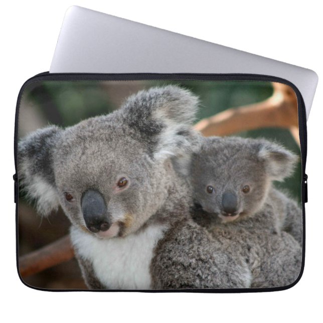 Cutest Baby Animals | Koala and Joey Laptop Sleeve (Front)