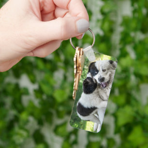 Cutest Baby Animals Landseer Puppy Key Ring