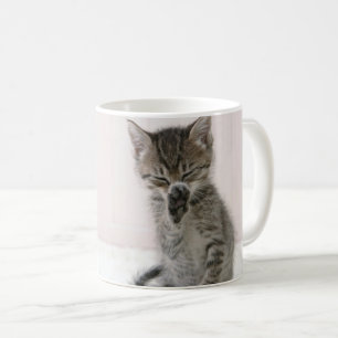 Cutest Baby Animals   Licking Tabby Kitten Coffee Mug