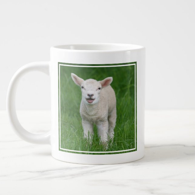 Cutest Baby Animals | Lil Lamb Large Coffee Mug (Left)