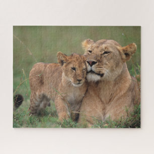 Cutest Baby Animals Lion Cub & Mother Jigsaw Puzzle