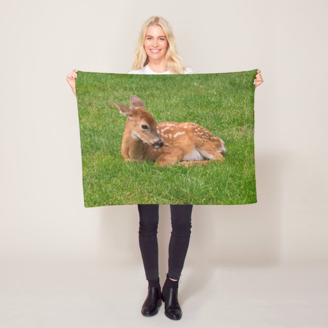 Cutest Baby Animals | Little Fawn Fleece Blanket (In Situ)