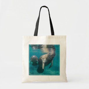 Cutest Baby Animals Manatee & Baby Tote Bag
