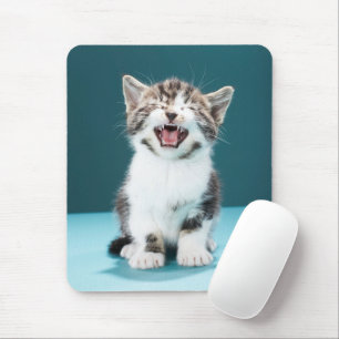 Cutest Baby Animals Meowing Baby Kitten Mouse Mat