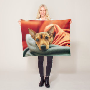 Cutest Baby Animals Miniature Pinscher Fleece Blanket