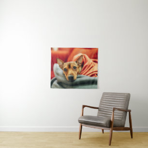Cutest Baby Animals   Miniature Pinscher Tapestry
