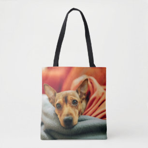Cutest Baby Animals   Miniature Pinscher Tote Bag
