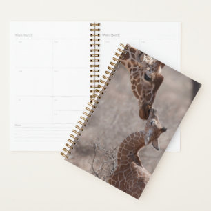 Cutest Baby Animals   Mother and Baby Giraffe Planner