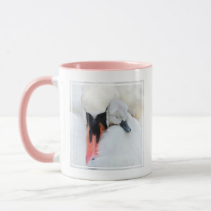 Cutest Baby Animals   Mother & Baby Mute Swan Mug