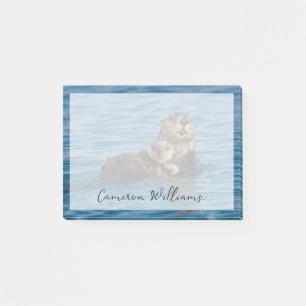 Cutest Baby Animals   Mother & Baby Sea Otter Post-it Notes