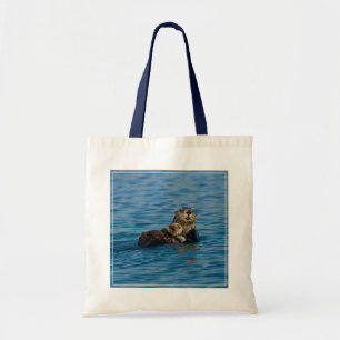 Cutest Baby Animals Mother & Baby Sea Otter Tote Bag