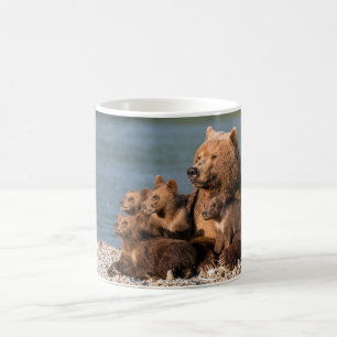 Cutest Baby Animals   Mother Bear & Cubs Coffee Mug