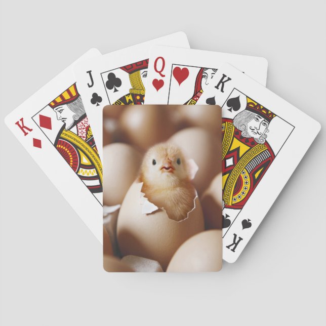 Cutest Baby Animals | New Baby Chick Playing Cards (Back)