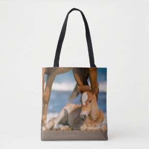Cutest Baby Animals   Newborn Corolla Wild Horse Tote Bag