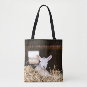 Cutest Baby Animals   Newborn Lamb Tote Bag