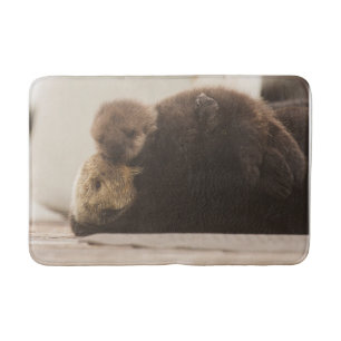 Cutest Baby Animals Newborn Otter Pup Bath Mat