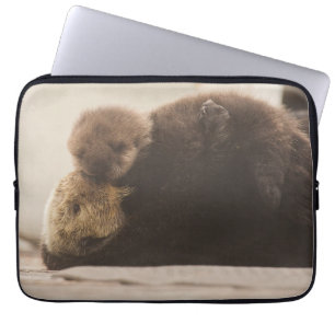 Cutest Baby Animals   Newborn Otter Pup Laptop Sleeve