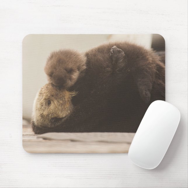 Cutest Baby Animals | Newborn Otter Pup Mouse Mat (With Mouse)