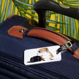 Cutest Baby Animals Old Tyme British Bulldog Luggage Tag