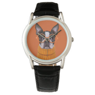 Cutest Baby Animals   Orange Boston Terrier Watch