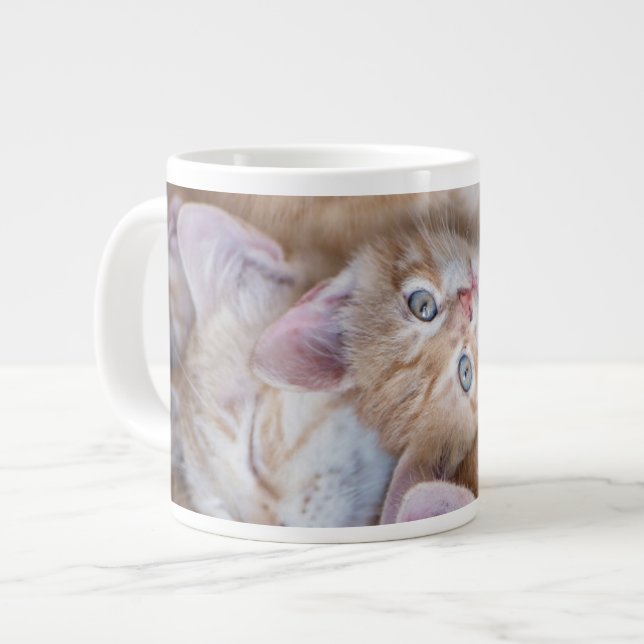 Cutest Baby Animals | Orange Kitten Pile Large Coffee Mug (Front Left)