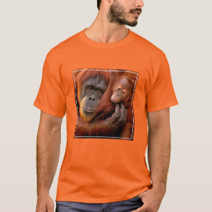 Cutest Baby Animals Orangutan Mum & Baby T-Shirt
