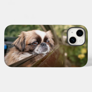 Cutest Baby Animals   Pekingese Puppy in Car Case-Mate iPhone 14 Case