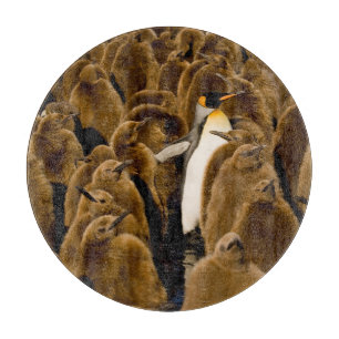 Cutest Baby Animals   Penguin Among Youngsters Cutting Board