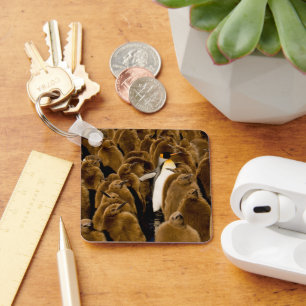 Cutest Baby Animals   Penguin Among Youngsters Key Ring