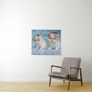 Cutest Baby Animals   Persian Calico Kitten Tapestry