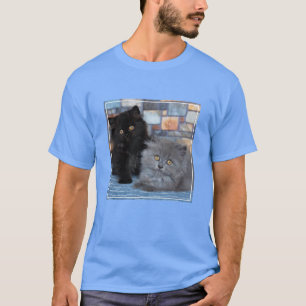 Cutest Baby Animals Persian Kittens on Blanket T-Shirt