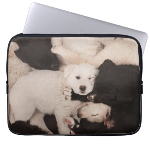 Cutest Baby Animals Pile of Puppies Laptop Sleeve