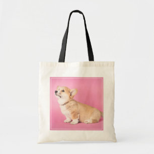 Cutest Baby Animals   Pink Corgi Puppy Tote Bag