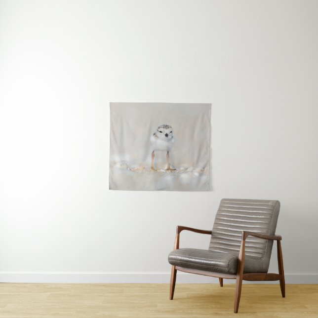 Cutest Baby Animals | Piping Plover Chick Tapestry (In Situ (Horizontal))